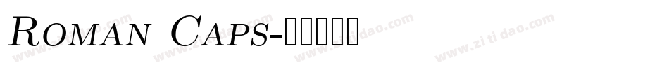 Roman Caps字体转换